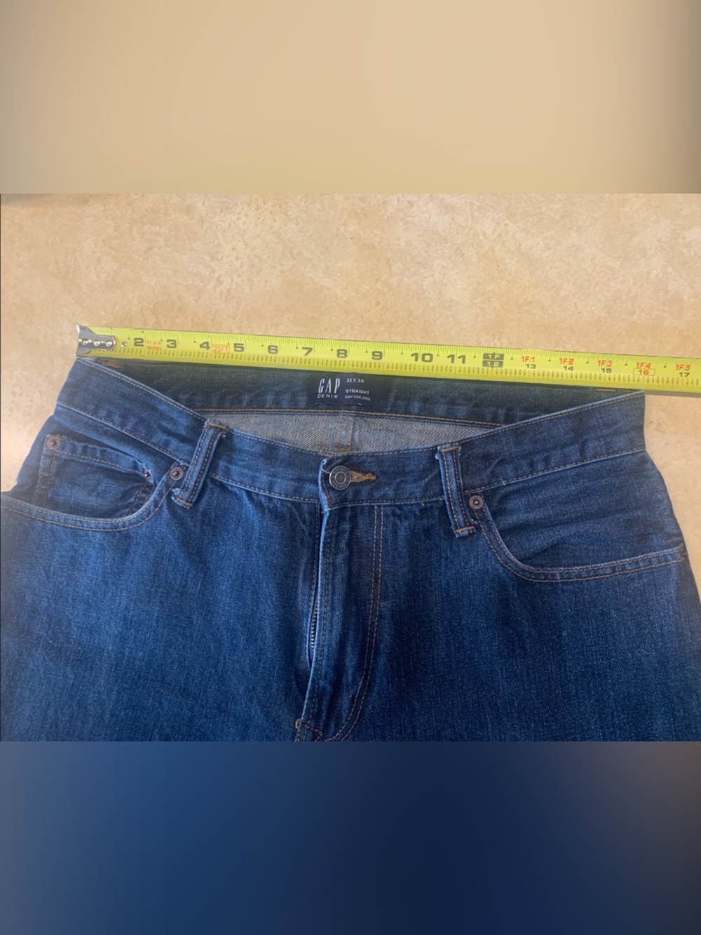 GAP Indigo Straight-Leg Jeans - Dark Blue